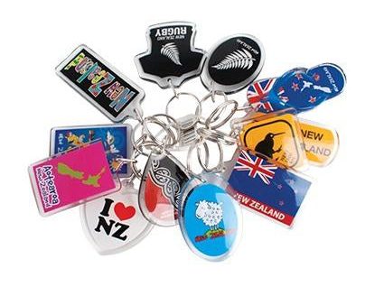 Keyring Acrylic NZ Icons 12PK Fashion