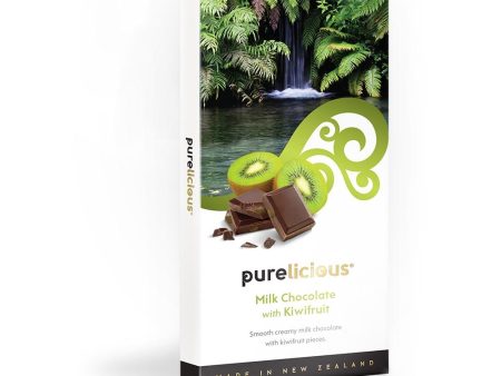 Purelicious Milk Chocolate with Kiwifruit 100g Hot on Sale