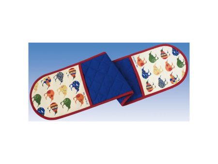 Kiwi Applique Double Oven Mitten For Sale