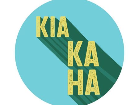 Te Reo Kia Kaha Ceramic Coaster For Cheap