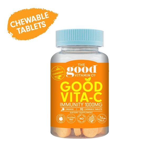 Vitamin C 1,000mg Immune System Supplements 90 Chewable Tablets Online Hot Sale