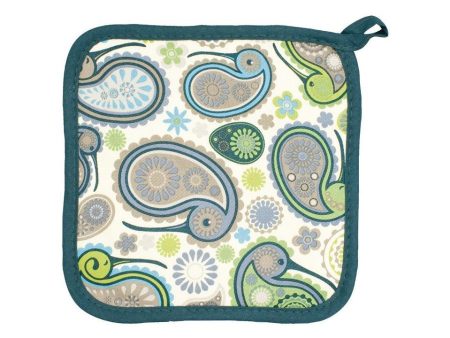 Paisley Kiwi Pot Holder For Discount