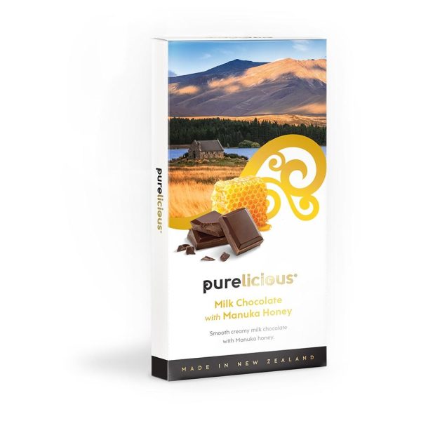 Purelicious Milk Chocolate with Manuka Honey 100g For Discount