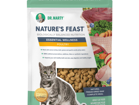 Dr. Marty Nature s Feast Essential Wellness Poultry Freeze Dried Raw Cat Food Sale