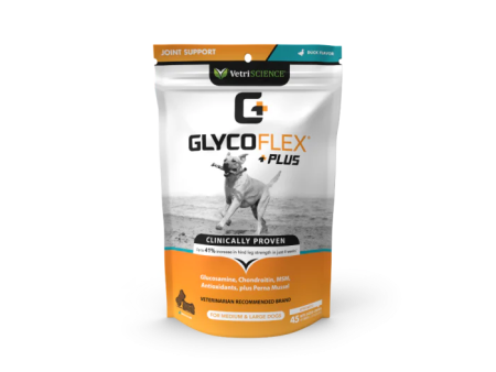 VetriScience GlycoFlex® Plus Hip & Joint Supplement for Dogs Chew Duck Flavor on Sale