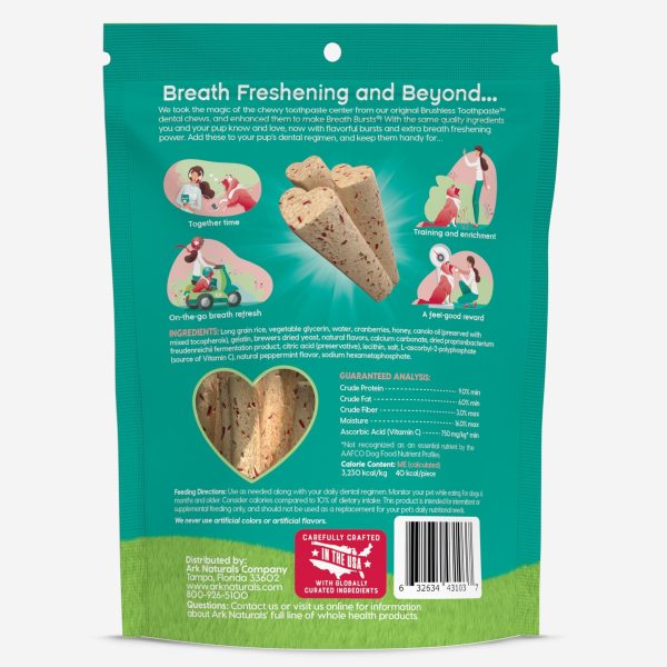 Ark Naturals Breath Bursts Peppermint Sticks Dog Treats Online Hot Sale