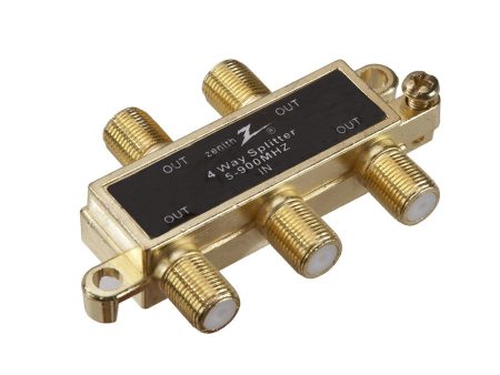 Zenith 4 Way Coax Splitter | VS1001SP4W For Discount