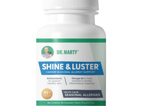 Dr. Marty Shine & Luster Canine Seasonal Allergy Support Chewable Tablet Fashion