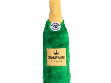 ZippyPaws Happy Hour Crusherz Champagne Plush Dog Toy Online now