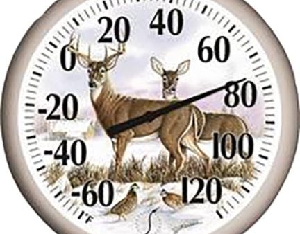 DEER THERMOMETER 13.25 IN Cheap